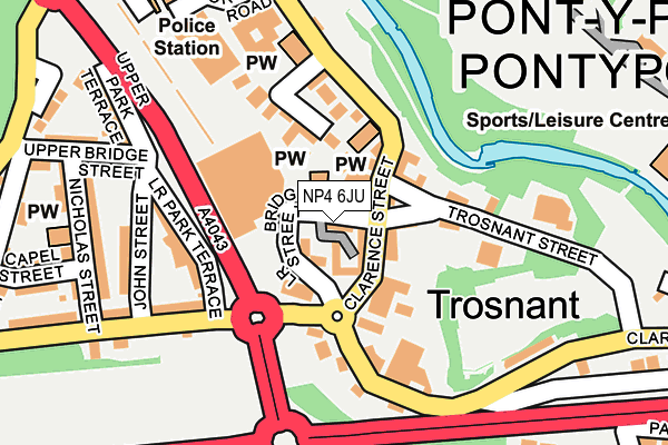 NP4 6JU map - OS OpenMap – Local (Ordnance Survey) NP4 6JU map - OS OpenMap – Local (Ordnance Survey)