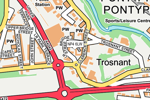 NP4 6LW map - OS OpenMap – Local (Ordnance Survey) NP4 6LW map - OS OpenMap – Local (Ordnance Survey)