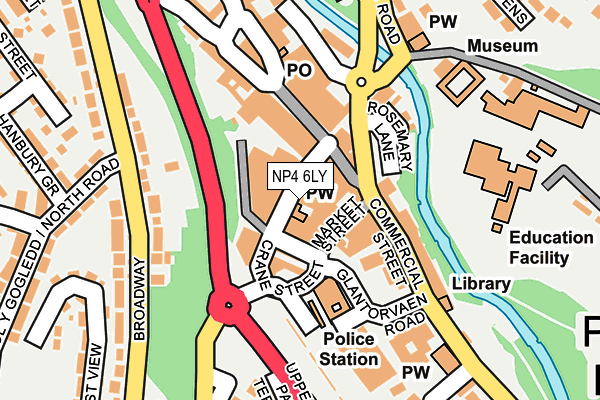 NP4 6LY map - OS OpenMap – Local (Ordnance Survey) NP4 6LY map - OS OpenMap – Local (Ordnance Survey)