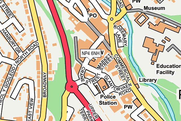 NP4 6NH map - OS OpenMap – Local (Ordnance Survey) NP4 6NH map - OS OpenMap – Local (Ordnance Survey)