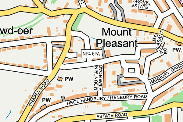 NP4 6PA map - OS OpenMap – Local (Ordnance Survey)