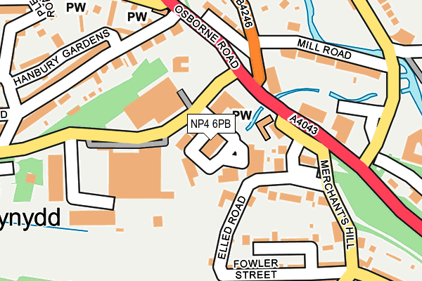 NP4 6PB map - OS OpenMap – Local (Ordnance Survey) NP4 6PB map - OS OpenMap – Local (Ordnance Survey)