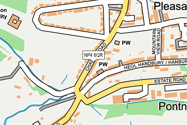 NP4 6QR map - OS OpenMap – Local (Ordnance Survey) NP4 6QR map - OS OpenMap – Local (Ordnance Survey)