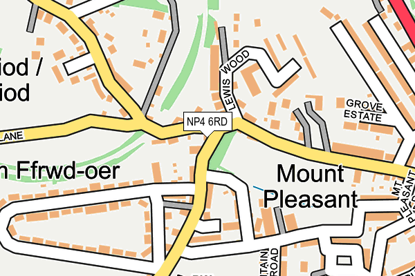 NP4 6RD map - OS OpenMap – Local (Ordnance Survey) NP4 6RD map - OS OpenMap – Local (Ordnance Survey)