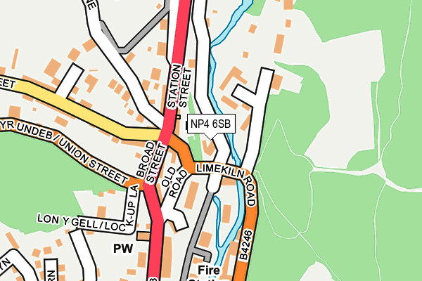 NP4 6SB map - OS OpenMap – Local (Ordnance Survey) NP4 6SB map - OS OpenMap – Local (Ordnance Survey)