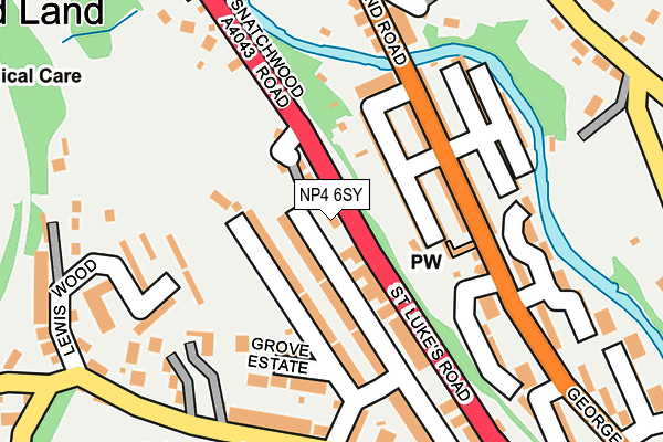 NP4 6SY map - OS OpenMap – Local (Ordnance Survey) NP4 6SY map - OS OpenMap – Local (Ordnance Survey)