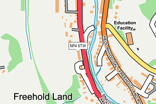 NP4 6TW map - OS OpenMap – Local (Ordnance Survey) NP4 6TW map - OS OpenMap – Local (Ordnance Survey)
