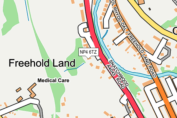 NP4 6TZ map - OS OpenMap – Local (Ordnance Survey) NP4 6TZ map - OS OpenMap – Local (Ordnance Survey)
