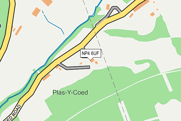 NP4 6UF map - OS OpenMap – Local (Ordnance Survey) NP4 6UF map - OS OpenMap – Local (Ordnance Survey)