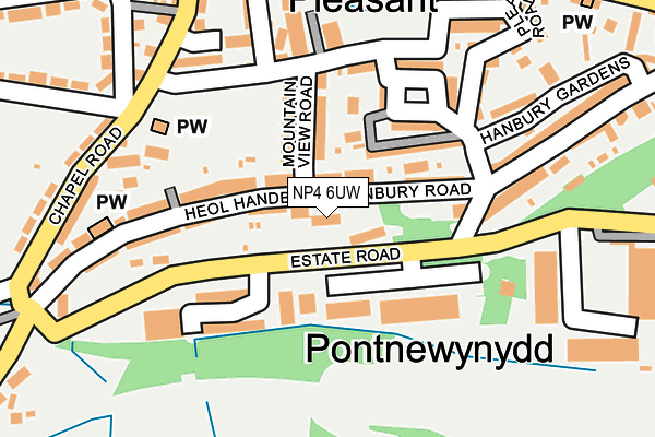 NP4 6UW map - OS OpenMap – Local (Ordnance Survey) NP4 6UW map - OS OpenMap – Local (Ordnance Survey)