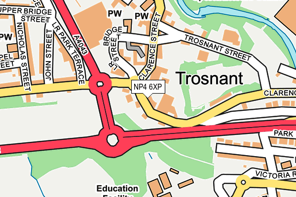 NP4 6XP map - OS OpenMap – Local (Ordnance Survey) NP4 6XP map - OS OpenMap – Local (Ordnance Survey)