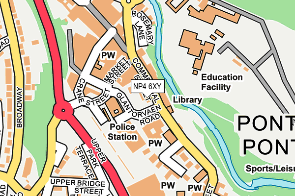 NP4 6XY map - OS OpenMap – Local (Ordnance Survey) NP4 6XY map - OS OpenMap – Local (Ordnance Survey)
