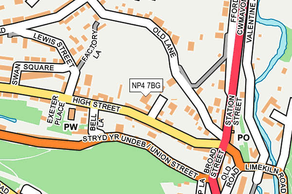 NP4 7BG map - OS OpenMap – Local (Ordnance Survey) NP4 7BG map - OS OpenMap – Local (Ordnance Survey)