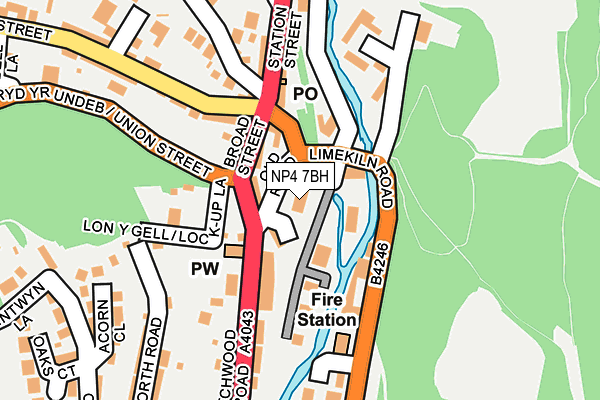 NP4 7BH map - OS OpenMap – Local (Ordnance Survey) NP4 7BH map - OS OpenMap – Local (Ordnance Survey)