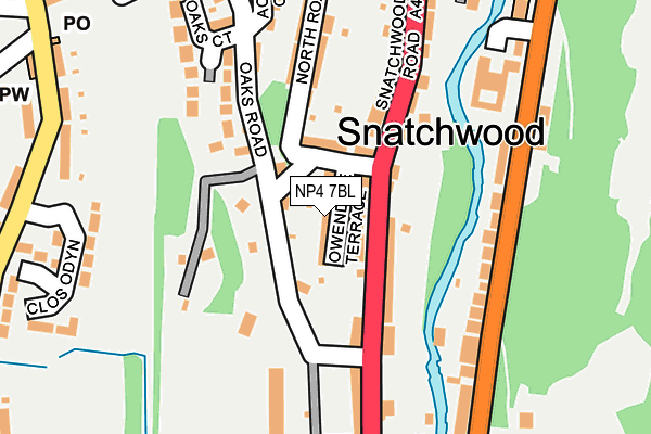 NP4 7BL map - OS OpenMap – Local (Ordnance Survey) NP4 7BL map - OS OpenMap – Local (Ordnance Survey)