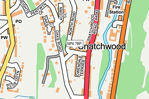 NP4 7BP map - OS OpenMap – Local (Ordnance Survey) NP4 7BP map - OS OpenMap – Local (Ordnance Survey)