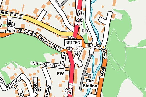 NP4 7BQ map - OS OpenMap – Local (Ordnance Survey) NP4 7BQ map - OS OpenMap – Local (Ordnance Survey)