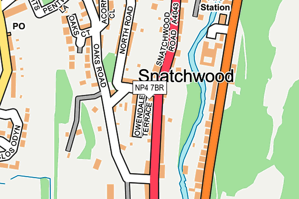 NP4 7BR map - OS OpenMap – Local (Ordnance Survey) NP4 7BR map - OS OpenMap – Local (Ordnance Survey)