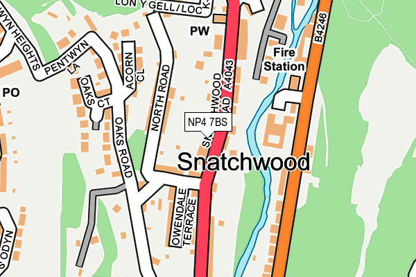 NP4 7BS map - OS OpenMap – Local (Ordnance Survey) NP4 7BS map - OS OpenMap – Local (Ordnance Survey)