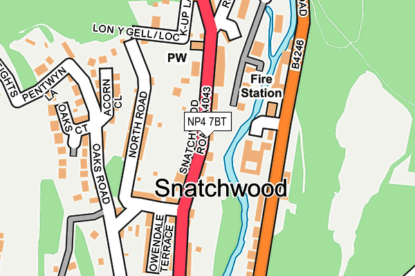 NP4 7BT map - OS OpenMap – Local (Ordnance Survey) NP4 7BT map - OS OpenMap – Local (Ordnance Survey)