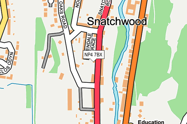 NP4 7BX map - OS OpenMap – Local (Ordnance Survey) NP4 7BX map - OS OpenMap – Local (Ordnance Survey)