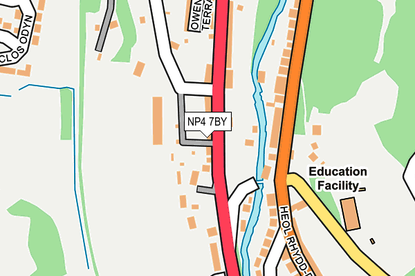 NP4 7BY map - OS OpenMap – Local (Ordnance Survey) NP4 7BY map - OS OpenMap – Local (Ordnance Survey)