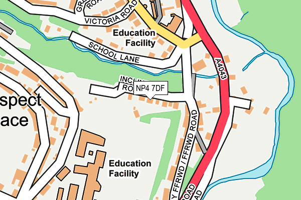 NP4 7DF map - OS OpenMap – Local (Ordnance Survey)