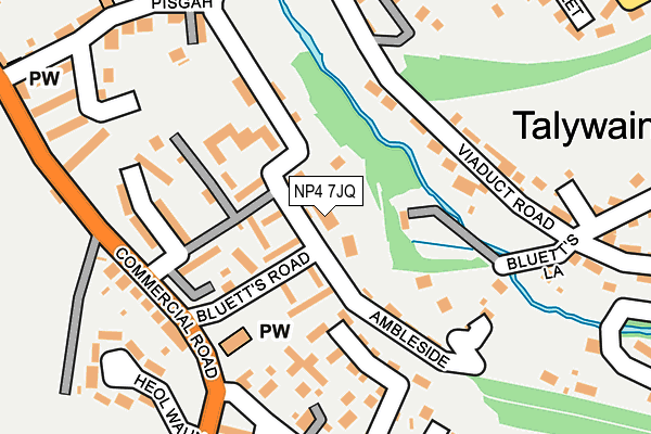 NP4 7JQ map - OS OpenMap – Local (Ordnance Survey) NP4 7JQ map - OS OpenMap – Local (Ordnance Survey)