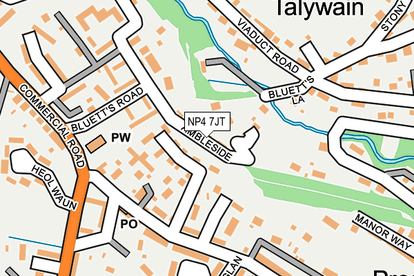 NP4 7JT map - OS OpenMap – Local (Ordnance Survey) NP4 7JT map - OS OpenMap – Local (Ordnance Survey)