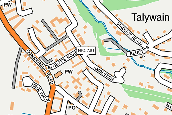 NP4 7JU map - OS OpenMap – Local (Ordnance Survey) NP4 7JU map - OS OpenMap – Local (Ordnance Survey)