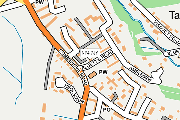 NP4 7JY map - OS OpenMap – Local (Ordnance Survey) NP4 7JY map - OS OpenMap – Local (Ordnance Survey)