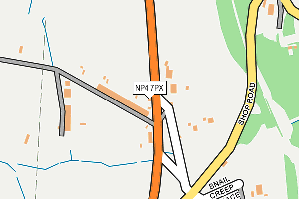 NP4 7PX map - OS OpenMap – Local (Ordnance Survey) NP4 7PX map - OS OpenMap – Local (Ordnance Survey)