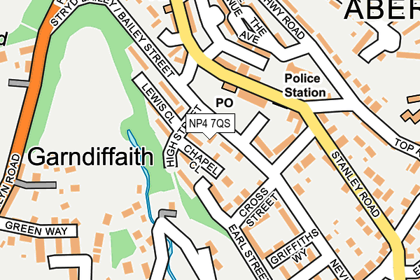 NP4 7QS map - OS OpenMap – Local (Ordnance Survey) NP4 7QS map - OS OpenMap – Local (Ordnance Survey)