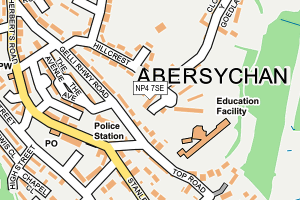 NP4 7SE map - OS OpenMap – Local (Ordnance Survey) NP4 7SE map - OS OpenMap – Local (Ordnance Survey)