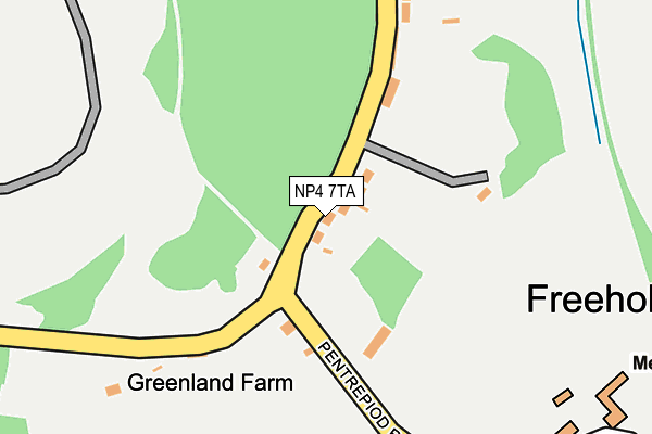 NP4 7TA map - OS OpenMap – Local (Ordnance Survey) NP4 7TA map - OS OpenMap – Local (Ordnance Survey)