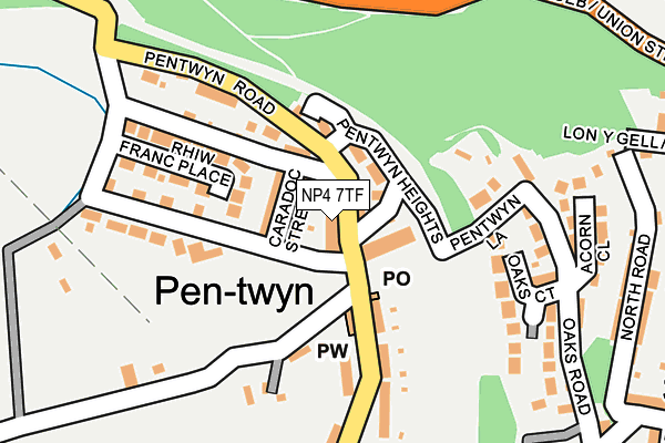 NP4 7TF map - OS OpenMap – Local (Ordnance Survey) NP4 7TF map - OS OpenMap – Local (Ordnance Survey)