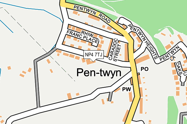 NP4 7TJ map - OS OpenMap – Local (Ordnance Survey) NP4 7TJ map - OS OpenMap – Local (Ordnance Survey)