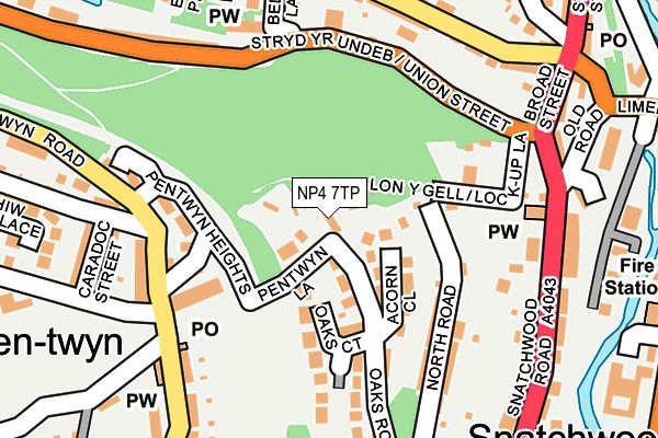 NP4 7TP map - OS OpenMap – Local (Ordnance Survey) NP4 7TP map - OS OpenMap – Local (Ordnance Survey)
