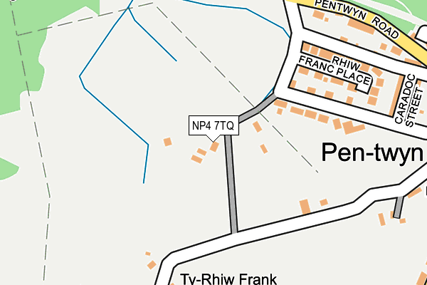 NP4 7TQ map - OS OpenMap – Local (Ordnance Survey) NP4 7TQ map - OS OpenMap – Local (Ordnance Survey)
