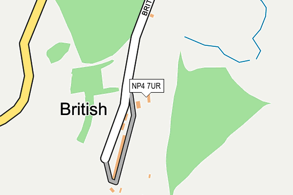 NP4 7UR map - OS OpenMap – Local (Ordnance Survey) NP4 7UR map - OS OpenMap – Local (Ordnance Survey)