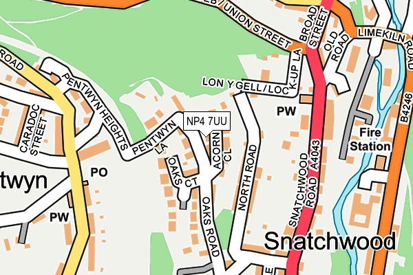 NP4 7UU map - OS OpenMap – Local (Ordnance Survey) NP4 7UU map - OS OpenMap – Local (Ordnance Survey)