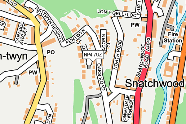 NP4 7UZ map - OS OpenMap – Local (Ordnance Survey) NP4 7UZ map - OS OpenMap – Local (Ordnance Survey)