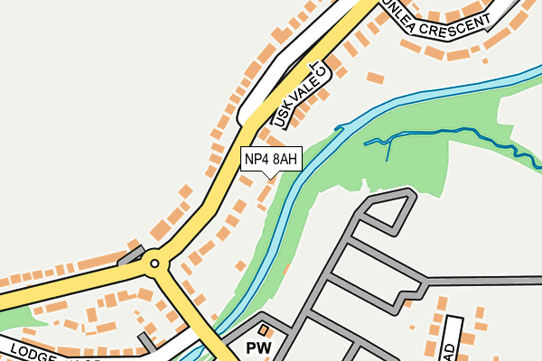 NP4 8AH map - OS OpenMap – Local (Ordnance Survey) NP4 8AH map - OS OpenMap – Local (Ordnance Survey)