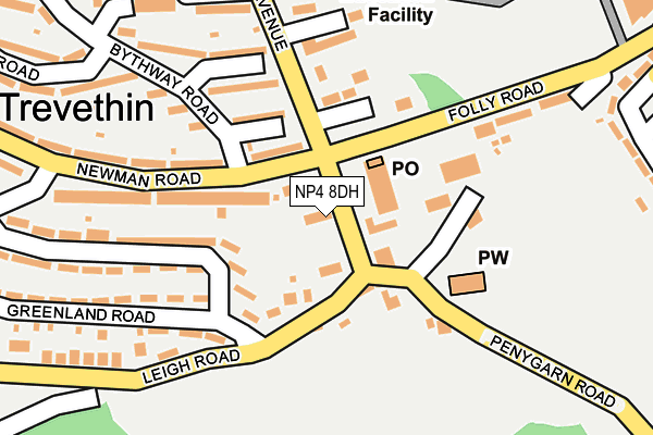 NP4 8DH map - OS OpenMap – Local (Ordnance Survey) NP4 8DH map - OS OpenMap – Local (Ordnance Survey)