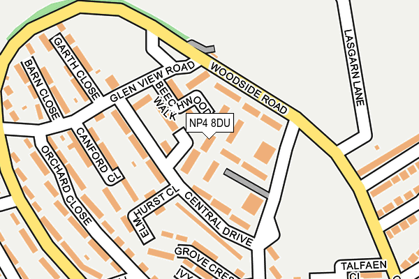 NP4 8DU map - OS OpenMap – Local (Ordnance Survey) NP4 8DU map - OS OpenMap – Local (Ordnance Survey)