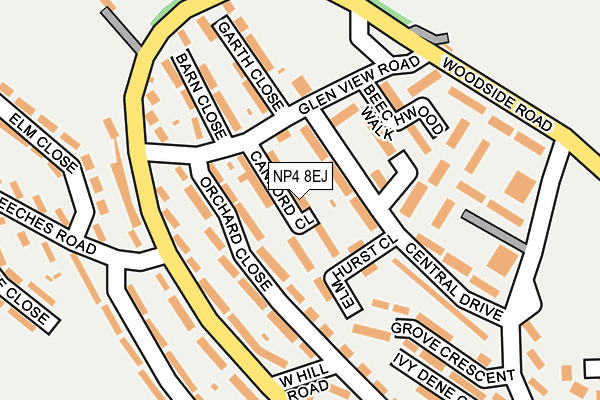 NP4 8EJ map - OS OpenMap – Local (Ordnance Survey) NP4 8EJ map - OS OpenMap – Local (Ordnance Survey)
