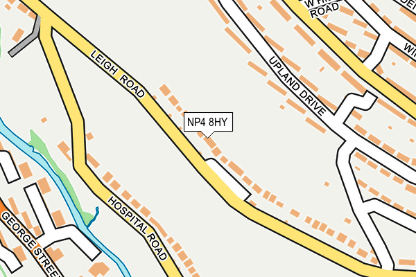 NP4 8HY map - OS OpenMap – Local (Ordnance Survey) NP4 8HY map - OS OpenMap – Local (Ordnance Survey)