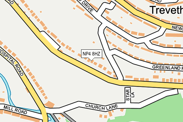NP4 8HZ map - OS OpenMap – Local (Ordnance Survey) NP4 8HZ map - OS OpenMap – Local (Ordnance Survey)