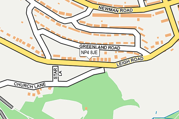 NP4 8JE map - OS OpenMap – Local (Ordnance Survey) NP4 8JE map - OS OpenMap – Local (Ordnance Survey)