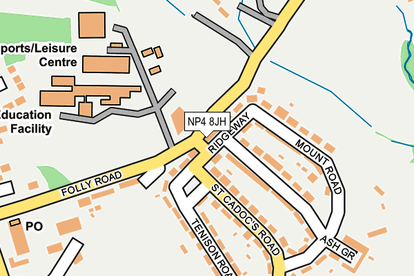 NP4 8JH map - OS OpenMap – Local (Ordnance Survey) NP4 8JH map - OS OpenMap – Local (Ordnance Survey)